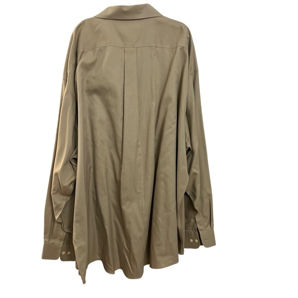 Joseph & Feiss Mens Tan 20 36/37 Long Sleeve Button Down Dress Shirt Non Iron - Picture 3 of 3